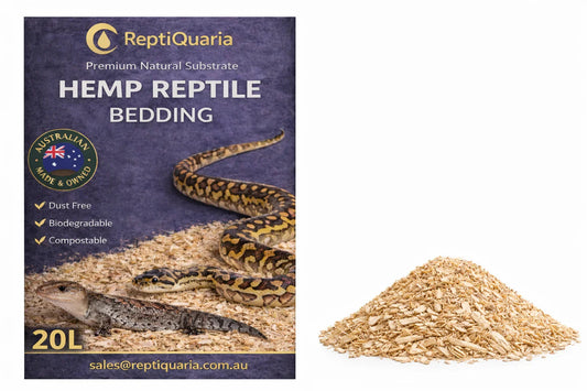 ReptiQuaria Premium Hemp Reptile Bedding 20L