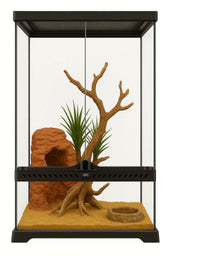 ReptiQuaria Tall Glass Terrarium 30cm x 30cm x 60cm arboreal setup